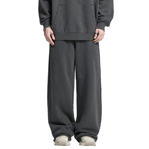 Pantalones de chándal de mujer con lavado ácido, estilo urbano, de moda, rectos, holgados, casuales, de pierna ancha - Product Image 3