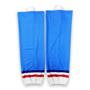 Blue <b>Knee</b> <b>High</b> Leg Warmers Solid Color Breathable Spandex Polyester Basketball Adult Regular Fit Summer Sport <b>Socks</b> - Product Image 4