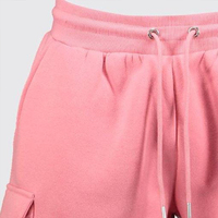Nouvel Arrivage Short Cargo Homme Style Urbain Uni Séchage Rapide 100% Polyester Respirant Doublure Polaire Confortable Taille Élastique Long
