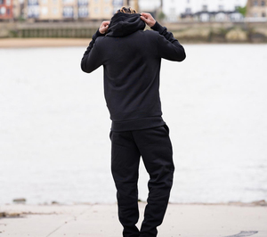 Survêtements de sport personnalisés pour hommes, ensembles de jogging zippés, pantalons d'entraînement pour hommes, coupe-vent en polyester, survêtement en coton et polyester - Product Image 2