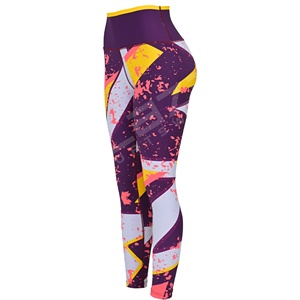 Blaze Fight Wear Leggings de Yoga de cintura alta ligeros sin costuras Secado rápido Transpirable Cintura elástica Patrón sólido al por mayor - Product Image 3