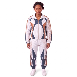 custom women tracksuit set zip up jacket track pants olive <b>green</b> burgundy color block sports <b>suit</b> casual jogger sweat <b>suit</b> sets - Product Image 2