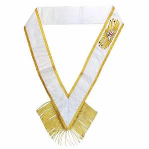 Collier maçonnique en velours de qualité supérieure NESTA SPORTS, broderie dorée faite à la main, crochet élégant, coutures durables - Product Image 1