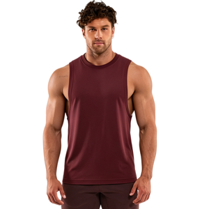 Custom OEM Wholesale Supplier Lightweight <b>Running</b> Workout Tank Top Mesh <b>Singlet</b> Bulk Manufacturer Private Label Top - Product Image 1
