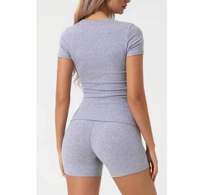 Top Corto de Punto Transpirable de Algodón/Spandex Personalizable para Mujer, Precio Razonable, Superventas - Product Image 6