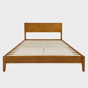 OEM/ODM B2B Wooden Platform <b>Bed</b> Eco-Friendly Solid Acacia Wood <b>Queen</b> <b>size</b> <b>Bed</b> <b>Frame</b> Japanese Joinery Easy Assembly No-Tool - Product Image 2
