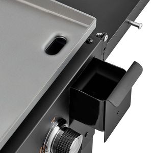 Griglia a Gas a 4 Bruciatori da 36 Pollici con Piastra Piana, Ruote Pieghevoli, 60000 BTU, Attrezzatura da Cucina per Esterni per Uso Domestico e Commerciale - Product Image 4