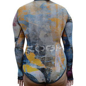 Lencería Teddy con Estampado Abstracto para Mujer, Ajustada, Elástica, con Estampado Digital, Fabricante de Lencería Teddy de Moda - Product Image 4