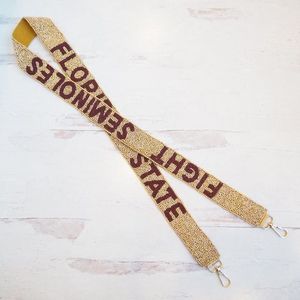 Lanière Florida State Seminoles avec crochet métallique, sangle en nylon réglable et tendance - Product Image 1