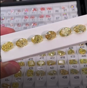 Diamants de laboratoire non montés de 0,20 à 1,00 ct, couleurs fantaisie rose, bleu, jaune, vert, type CVD 2A, formes ovale, poire, coussin, radiant. - Product Image 4