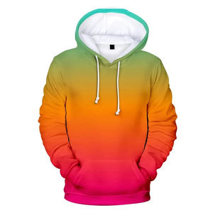 เสื้อฮู้ดผู้ชายไล่เฉดสี ทรงปกติ ผ้าถักโพลีเอสเตอร์ สวมใส่สบาย มีกระเป๋า ระบายอากาศได้ดี เหมาะสำหรับใส่ในฤดูใบไม้ผลิ - Product Image 1