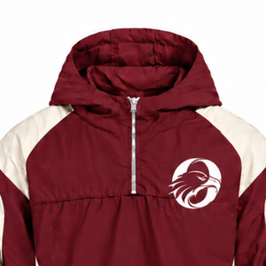 Mens <b>Burgundy</b> Neutral Nylon Quarter Zip Hoodie <b>Shorts</b> Set Two Tone Lightweight Athletic Gym Training Running Sportswear - Product Image 3