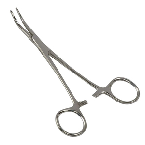 Pinzas Hemostáticas Precisas Kelly con Bloqueo, Pinza de Sujeción Plateada Manual de 5.5 Pulgadas Recta/Curva de Acero Inoxidable - Product Image 2