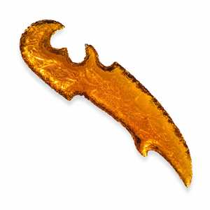 Cuchillo de Cristal de Citrino Amarillo de 6 Pulgadas – Hoja Ritual Hecha a Mano con Punta de Flecha Corazón de Dragón - Product Image 1