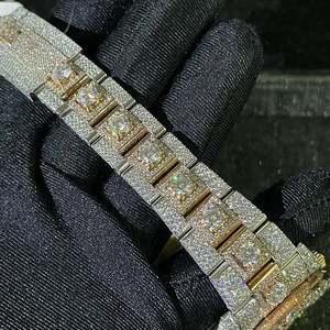 Reloj de Lujo Personalizado Hecho a Mano, Estilo Hip Hop Clásico Unisex, Mecánico Automático ETA, Acero Inoxidable, Cristal de Zafiro, 100 - Product Image 2