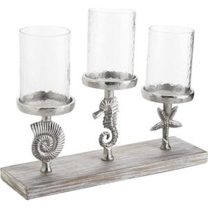 Elegant Metal Candle Holder With <b>Silver</b> Polished Finished Decorative Home Accent For Dining <b>Table</b> Wedding Centerpiece And Luxury - Product Image 4