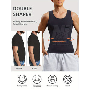 High Quality Workout Tank Flexible Fabric Active Comfort Sleeveless <b>Compression</b> <b>Shirt</b> IN Low Moq - Product Image 3