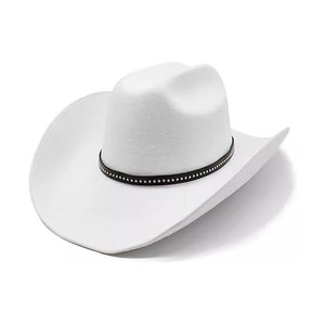 Chapeau de cowboy en feutre durable, très vendu, style western, à large bord rigide, unisexe, pour la prairie, l'équitation, les sports et les activités de plein air - Product Image 2