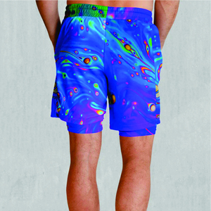 Men's Quick Dry Breathable <b>Canvas</b> Solid Elastic Waist Casual Shorts - Product Image 4