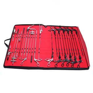 Juego de Instrumentos Laparoscópicos Manuales de Primera Calidad, 28 Piezas, Pinzas de 5 mm, Acero Inoxidable, Certificado CE ISO Clase II - Product Image 1