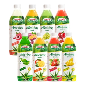 El mejor jugo de aloe vera saludable envasado en botellas de 500 ml, precio al por mayor del fabricante de bebidas Nawon, fábrica de frutas y verduras - Product Image 1