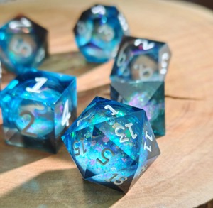 Ensemble de dés en résine prêt à l'emploi avec boîte, dés polyédriques en résine personnalisés pour les jeux de rôle sur table Dungeons and Dragons, dés de jeu en gros - Product Image 5