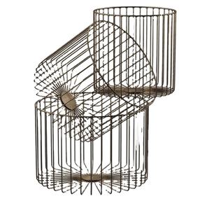 Cesta de Metal de acabado galvanizado para cocina, para el hogar Juego de 3 piezas de Metal, restaurante, frutas y verduras, Color negro - Product Image 1