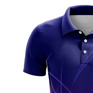 Polo de sport pour homme à manches longues, imprimé par sublimation, en polyester et coton de haute qualité, couleur bordeaux, pour le golf et la pêche - Product Image 3
