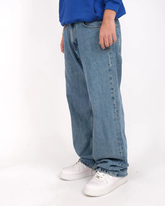 Pantalones Vaqueros Personalizados para Hombre, de Algodón Lavado de Alta Calidad, Corte Holgado, Estilo Cargo, Pierna Ancha - Product Image 4