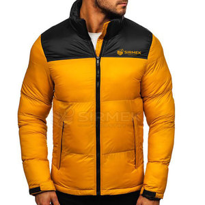 Veste d'hiver classique pour homme, style décontracté, avec col montant, logo sur le devant, écologique et respirante, confort toute la journée, prix de gros - Product Image 5
