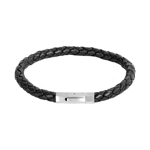 Bijoux pour hommes Bolo Bracelet en cuir véritable tressé Bracelet Bracelet pour cadeau - Product Image 1