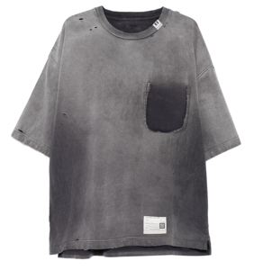 Custom Heavyweight Oversized Vintage Acid Wash Men's T-Shirt 100% Cotton 240gsm Boxy Fit Distressed Streetwear Blank OEM - Product Image 1