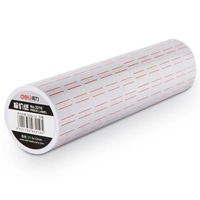Étiquettes de prix 21*12mm, couleur blanche avec ligne rouge, pour pistolet de marquage de prix de supermarché, étiquettes personnalisées fluorescentes pour pistolet de marquage de prix