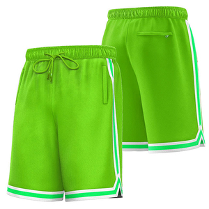 Shorts de basketball pour hommes, taille élastique, design sublimé, confortables, respirants, séchage rapide, poche cousue, nouvelle collection été - Product Image 5