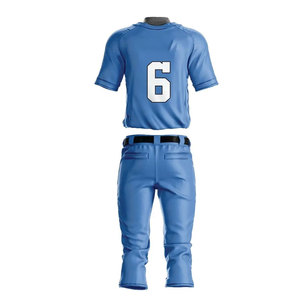 Maillot de baseball rouge pour homme avec pantalon blanc, manches courtes, style sportif, bordure contrastante, imprimé, coupe régulière, polyester tissé, uniforme - Product Image 6