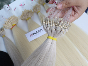 Extensions de cheveux naturels lisses de haute qualité, cheveux vierges vietnamiens # PLA # Marron 50cm 60cm 70cm - Product Image 5