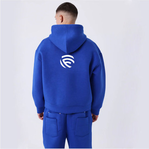 Ensemble de survêtement bleu royal pour homme – Sweat à capuche zippé et pantalon de jogging - Product Image 3
