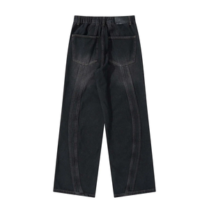 Jeans de mezclilla acampanados vintage para hombre al por mayor, de cintura alta, transpirables y cómodos, 100% algodón. - Product Image 5