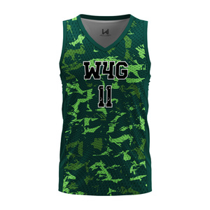 Custom Camouflaged Adults Unisex Sleeveless V Neck Basketball Jerseys Custom Printed Front Logo Moisture Wicking Jerseys - Product Image 1