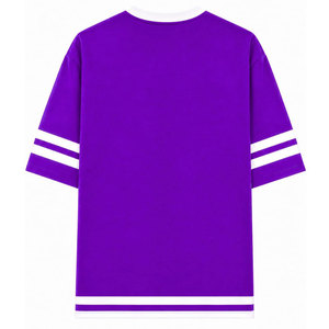 T-shirt à manches courtes pour homme NCNW Sorority, couleur violet, avec bordure blanche et lettres grecques, t-shirt décontracté en coton pour femme NCNW - Product Image 5