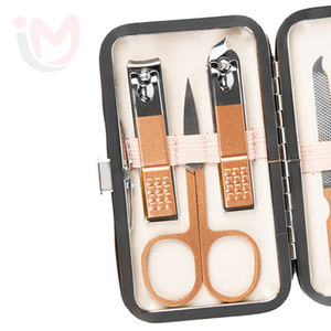 Ensemble professionnel de manucure et pédicure de luxe en 7 pièces, coupe-ongles en acier inoxydable, kit d'outils de beauté avec boîte - Product Image 3