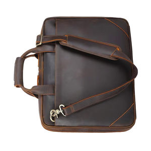 กระเป๋าหนังคุณภาพดี ดีไซน์ใหม่ล่าสุด ผลิตตามสั่ง คุณภาพระดับมืออาชีพ กระเป๋าเอกสารหนังแท้สำหรับใส่แล็ปท็อป - Product Image 2