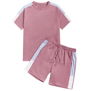 Ensemble T-shirt et short pour homme, tendance et écologique, en coton 100% respirant et à séchage rapide, idéal pour l'été et la plage - Product Image 6