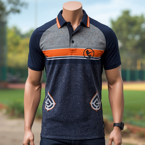 Chemise de sport tricotée imprimée pour homme avec poche, anti-plis, en Spandex/Polyester, tenue décontractée et athlétique, personnalisation OEM/ODM - Product Image 5