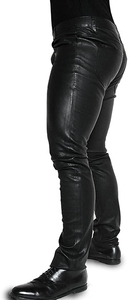 <b>men</b> solid <b>leather</b> <b>trousers</b> wholesale <b>mens</b> premium black <b>leather</b> apparel supplier <b>men</b> classic <b>leather</b> <b>trousers</b> manufacturer - Product Image 6