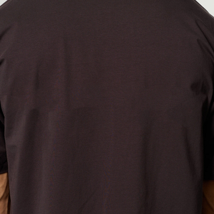 Camiseta de algodón de color sólido extragrande para hombre, cuello redondo, manga corta, corte informal - Product Image 5