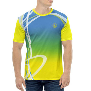 Trendy Men Sublimation Knitted T-<b>Shirt</b> Regular Fit Lightweight Moisture Wicking <b>100</b>% <b>Polyester</b> Gym Fitness Casual Fashion Wear - Product Image 1