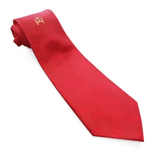 Corbata Masónica de Alta Calidad con Diseño de Compás y Escuadra Negros, Regalo para Masones, Corbatas Masónicas Nuevas Hechas a Medida para Hombre - Product Image 1