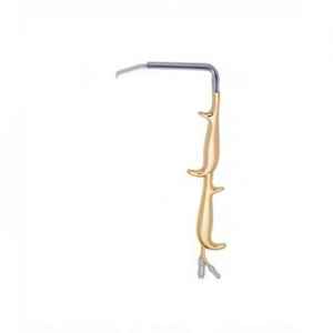 Instrument de chirurgie plastique Tebbetts, rétracteur pour chirurgie mammaire à double poignée avec extrémité lisse, 18,5 cm, en acier inoxydable - Product Image 1