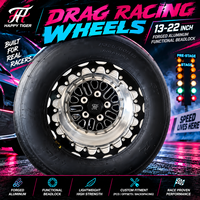 Jantes forgées Beadlock HT 15 17 18 pouces 5x112 5x114.3 5x4.5 pour la course de dragster, compatibles Supra MK5 R35 GTR BMW G80 M3 G82 M4, jantes personnalisées